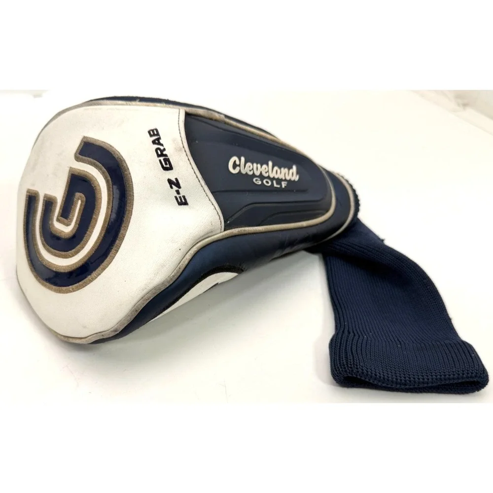Cleveland Launcher Ultralite Driver Golf Club Headcover Navy White EZ Grab